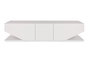 Hanah Home Soporte TV Blanco 180x40x30cm Tablero Partículas Melaminado Moderno Elegante